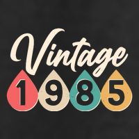 Vintage 1985 40th Birthday Retro Teardrop Design Golf Towel