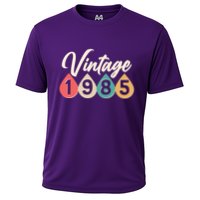 Vintage 1985 40th Birthday Retro Teardrop Design Performance Shirt
