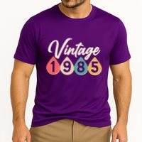 Vintage 1985 40th Birthday Retro Teardrop Design Performance Shirt