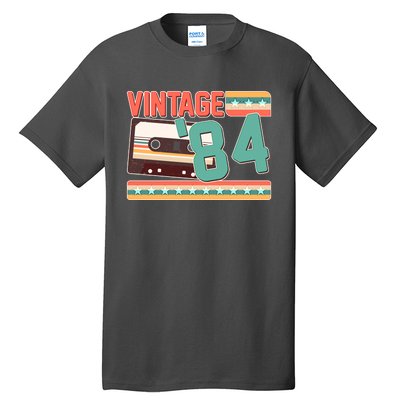 Vintage 1984 40th Birthday Cassette Tape Tall T-Shirt