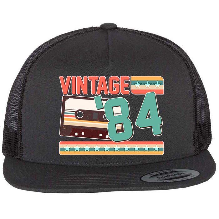 Vintage 1984 40th Birthday Cassette Tape Flat Bill Trucker Hat