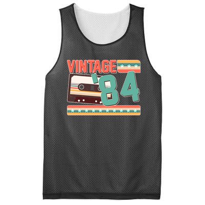 Vintage 1984 40th Birthday Cassette Tape Mesh Reversible Basketball Jersey Tank