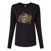 Vintage 1969 54 Year Old Sunflowers Floral 54th Birthday Womens Cotton Relaxed Long Sleeve T-Shirt