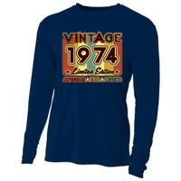 Vintage 1974 50th Birthday Limited Edition Awesome Epic Legend Cooling Performance Long Sleeve Crew