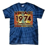 Vintage 1974 50th Birthday Limited Edition Awesome Epic Legend Tie-Dye T-Shirt