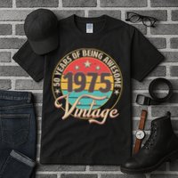 Vintage 1975 50 Years Of Being Awesome Tall T-Shirt