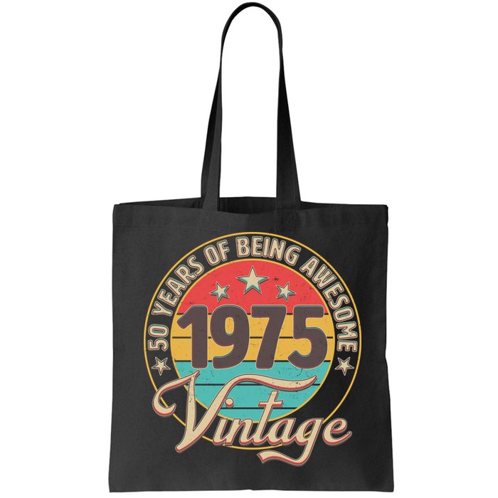 Vintage 1975 50 Years Of Being Awesome Bag