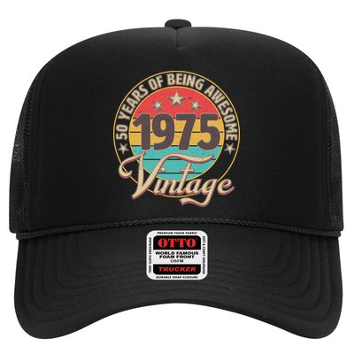 Vintage 1975 50 Years Of Being Awesome Trucker Hat