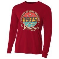 Vintage 1975 50 Years Of Being Awesome Cooling Performance Long Sleeve Crew