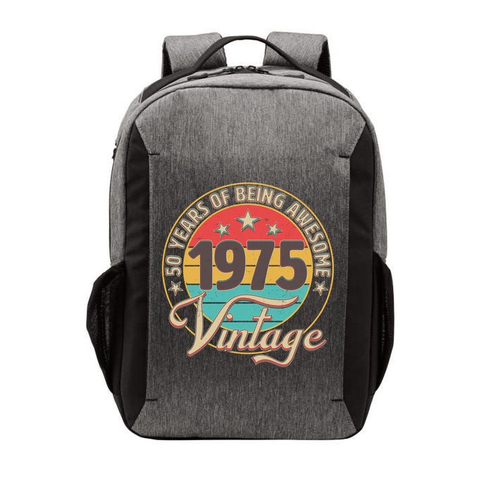Vintage 1975 50 Years Of Being Awesome Vector Backpack