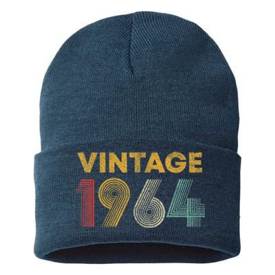 Vintage 1964 59th Birthday Present Gift  Wo 59 Years Old Sustainable Knit Beanie