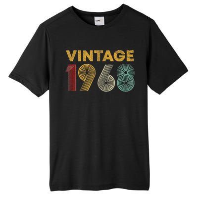 Vintage 1968 55th Birthday Present Gift  Wo 55 Years Old Tall Fusion ChromaSoft Performance T-Shirt