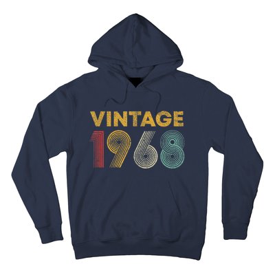 Vintage 1968 55th Birthday Present Gift  Wo 55 Years Old Hoodie