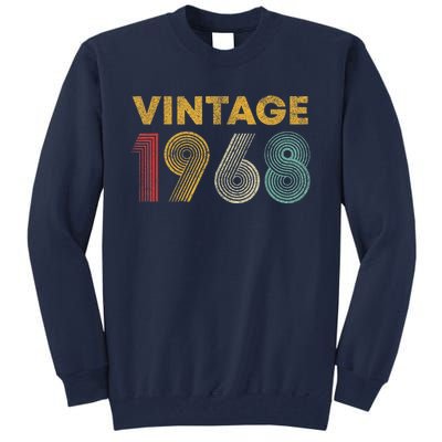 Vintage 1968 55th Birthday Present Gift  Wo 55 Years Old Tall Sweatshirt