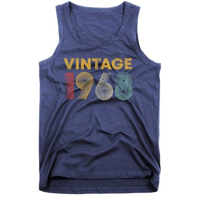 Vintage 1968 55th Birthday Present Gift  Wo 55 Years Old Tank Top