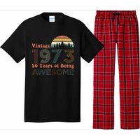 Vintage 1973 50 Years Of Being Awesome 50th Birthday Pajama Set