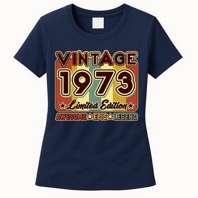 Vintage 1973 50th Birthday Limited Edition Awesome Epic Legend Womens T-Shirt