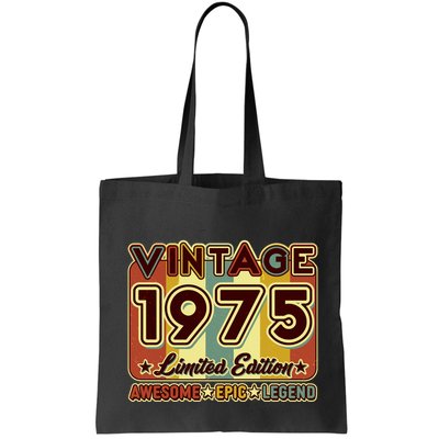 Vintage 1975 50th Birthday Limited Edition Awesome Epic Legend Bag