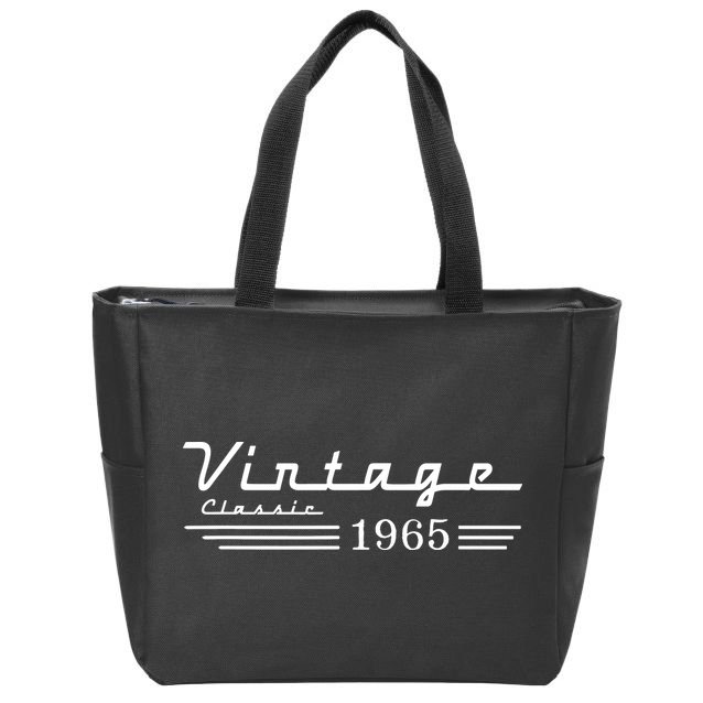 Vintage 1965 57th Birthday Zip Tote Bag