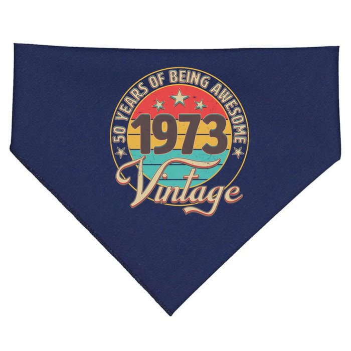 Vintage 1973 50 Years Of Being Awesome USA-Made Doggie Bandana