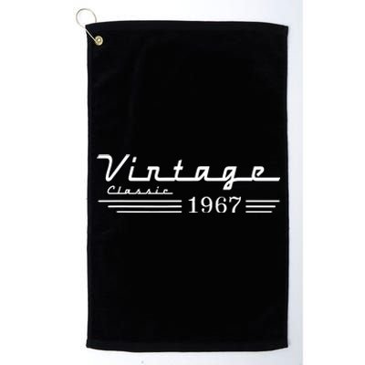 Vintage 1967 55th Birthday Platinum Collection Golf Towel