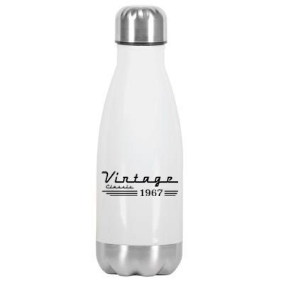 Vintage 1967 55th Birthday Stainless Steel Insulated Water Bottle