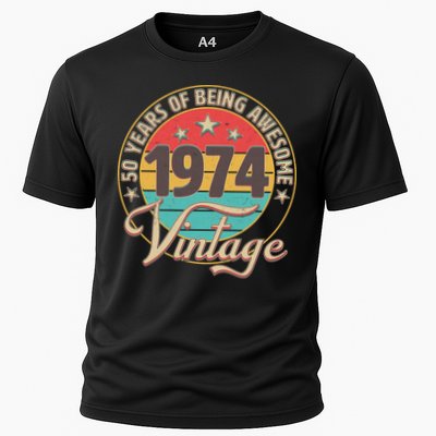 Vintage 1974 50 Years Of Being Awesome Performance Shirt