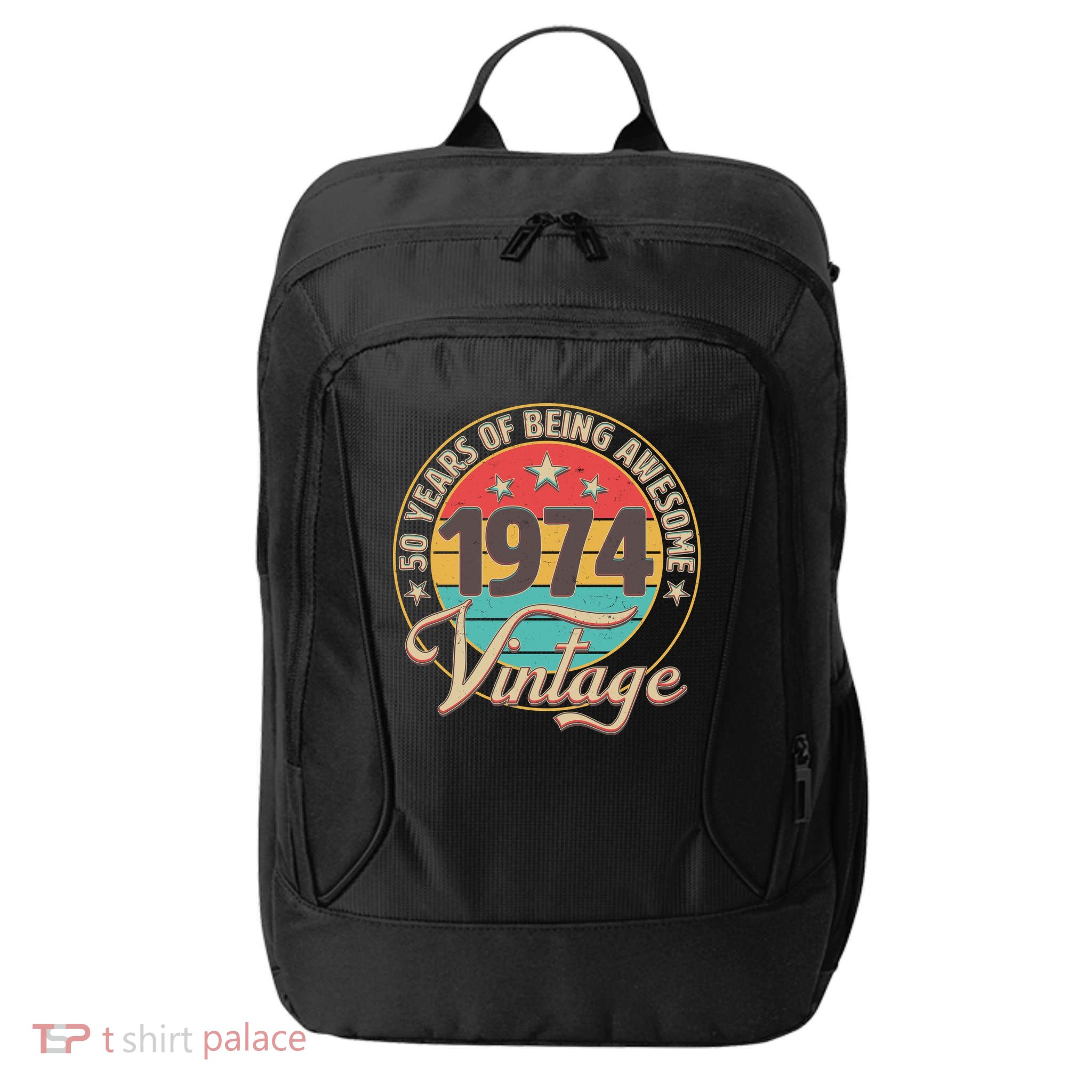 Vintage 1974 50 Years Of Being Awesome City Backpack