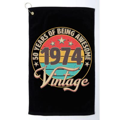 Vintage 1974 50 Years Of Being Awesome Golf Towel