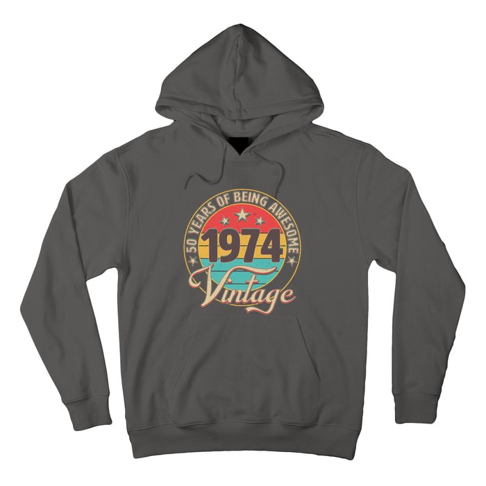 Vintage 1974 50 Years Of Being Awesome Hoodie