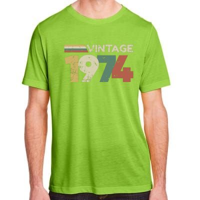 Vintage 1974 50th Birthday 2024 Adult ChromaSoft Performance T-Shirt