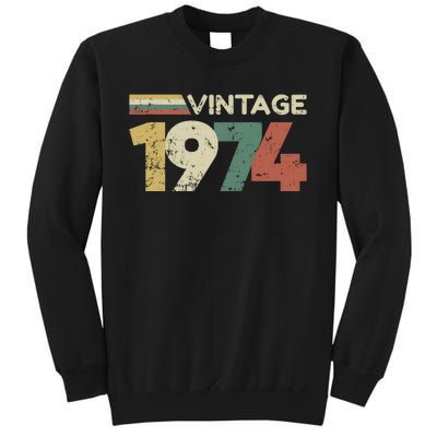 Vintage 1974 50th Birthday 2024 Sweatshirt