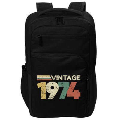 Vintage 1974 50th Birthday 2024 Impact Tech Backpack