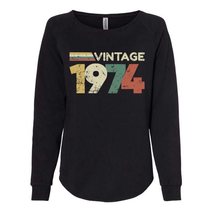 Vintage 1974 50th Birthday 2024 Womens California Wash Sweatshirt