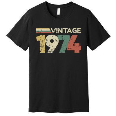 Vintage 1974 50th Birthday 2024 Premium T-Shirt