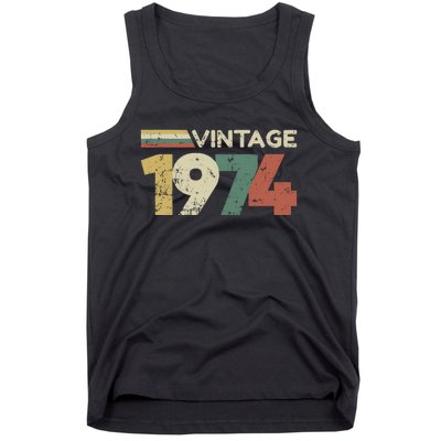 Vintage 1974 50th Birthday 2024 Tank Top