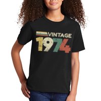 Vintage 1974 50th Birthday 2024 Kids T-Shirt