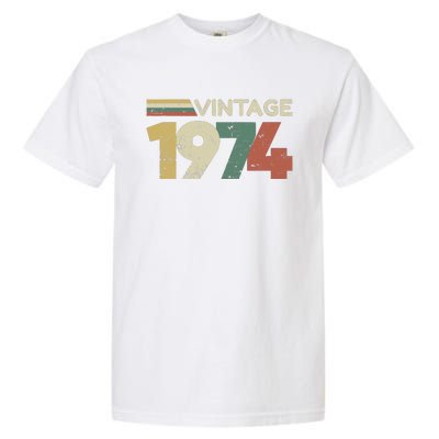 Vintage 1974 50th Birthday 2024 Garment-Dyed Heavyweight T-Shirt