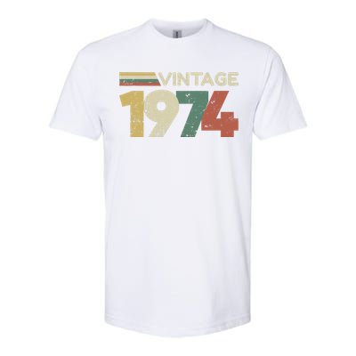 Vintage 1974 50th Birthday 2024 Softstyle CVC T-Shirt