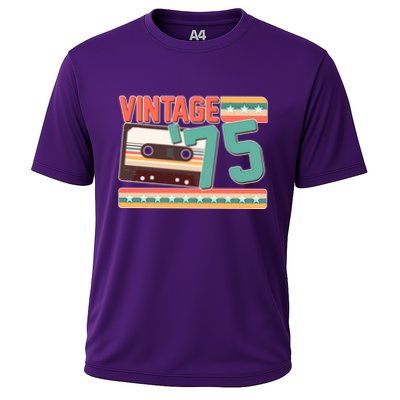 Vintage 1975 50th Birthday Cassette Tape Performance Shirt