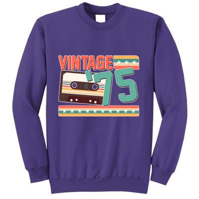 Vintage 1975 50th Birthday Cassette Tape Sweatshirt