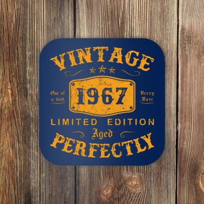 Vintage 1967 55 Birthday Gifts 55th Birthday Gifts Coaster