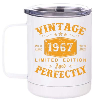 Vintage 1967 55 Birthday Gifts 55th Birthday Gifts 12 oz Stainless Steel Tumbler Cup