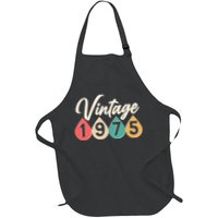 Vintage 1975 50th Birthday Retro Teardrop Design Apron