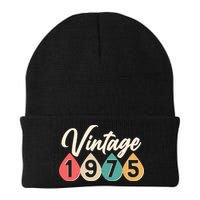 Vintage 1975 50th Birthday Retro Teardrop Design Beanie