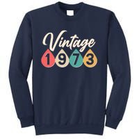 Vintage 1973 50th Birthday Retro Teardrop Design Sweatshirt