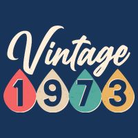 Vintage 1973 50th Birthday Retro Teardrop Design Kids T-Shirt