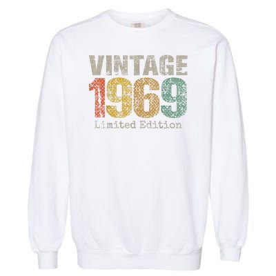 Vintage 1969 55th Birthday Gifts 55 Year Old Garment-Dyed Sweatshirt