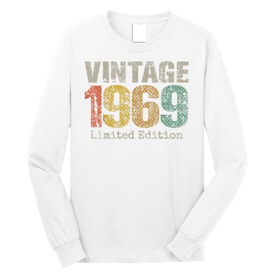 Vintage 1969 55th Birthday Gifts 55 Year Old Long Sleeve Shirt