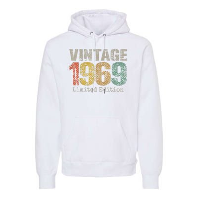 Vintage 1969 55th Birthday Gifts 55 Year Old Premium Hoodie